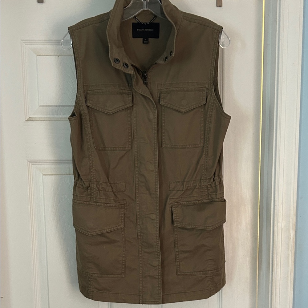 Banana Republic Khaki Utility Vest